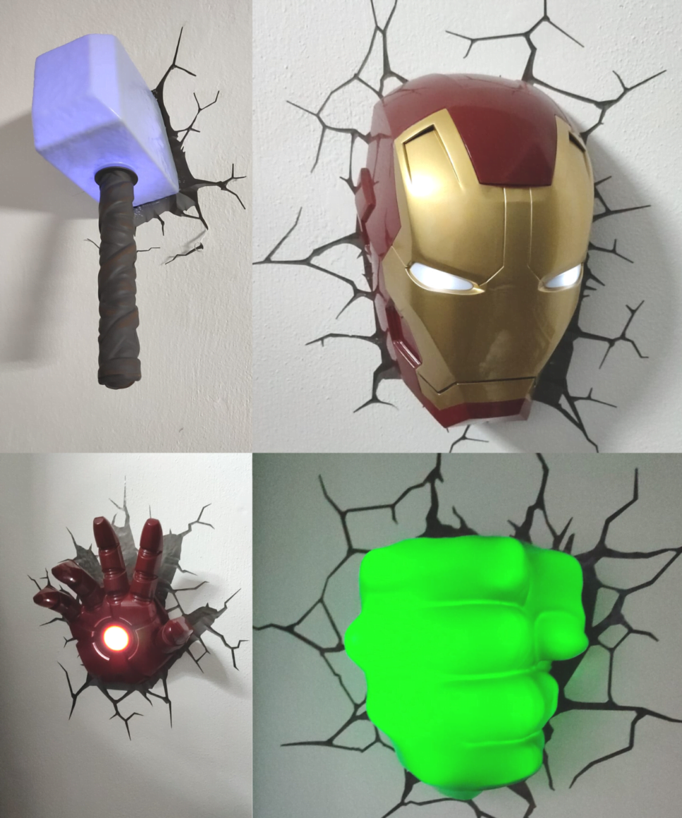 Marvel lampen kinderkamer thema