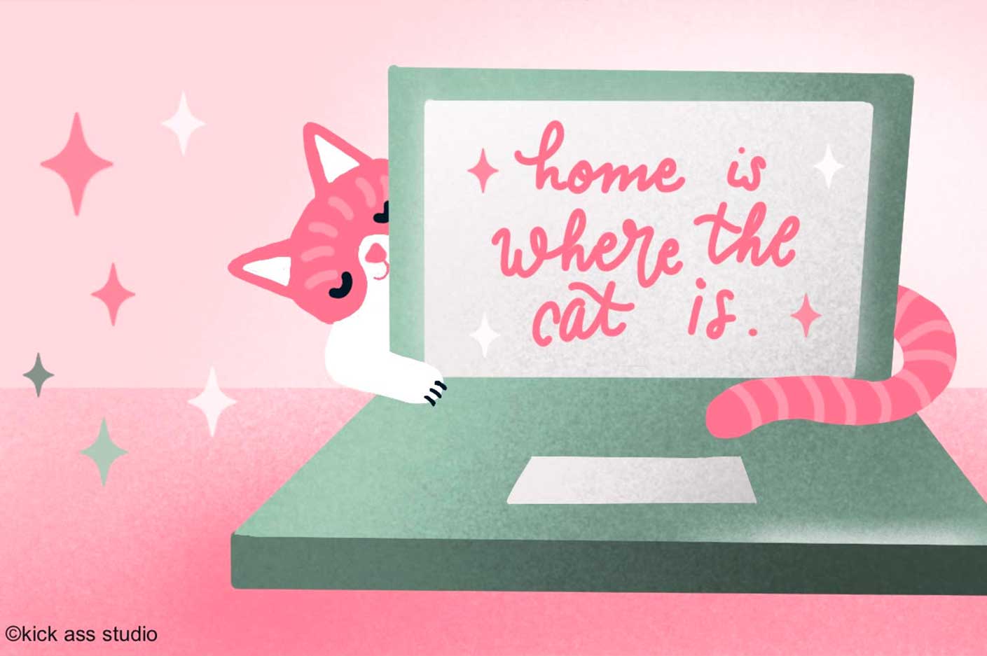 Illustratie-katten-deco-wooninflunecers