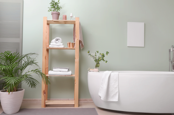 groen in de badkamer door planten