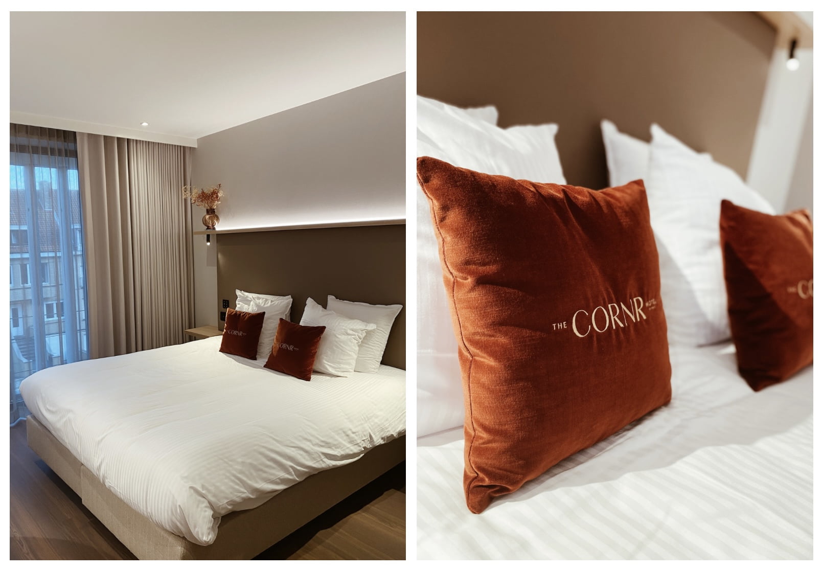 Hotel Chique oranje beddengoed