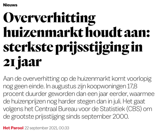 Huizenmarkt Parool 