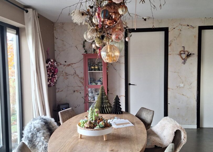 kerstdecoratie tafel