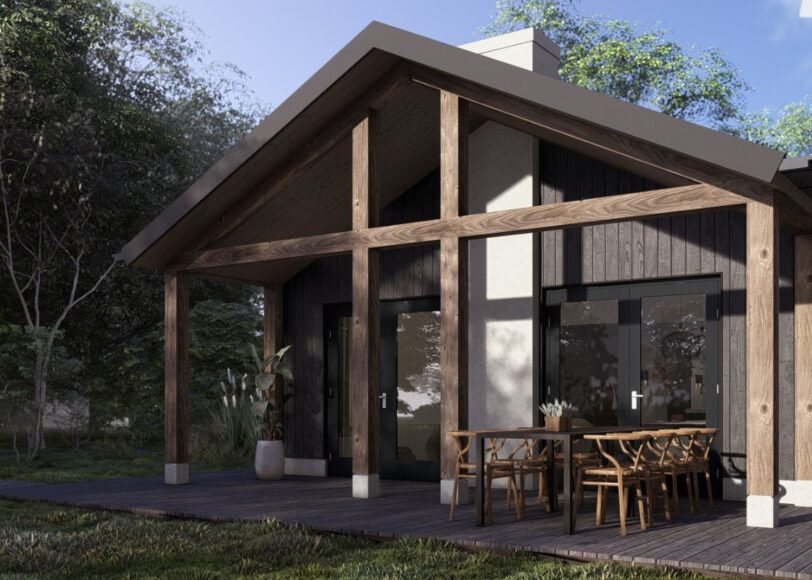 prefab houten huisje