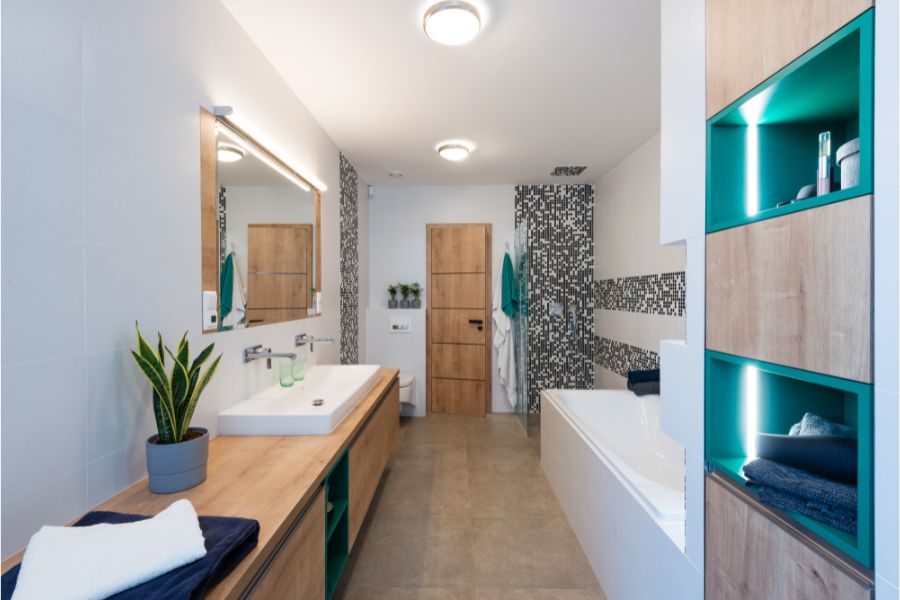 Badkamer wand