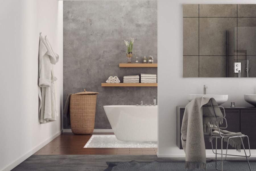 Badkamer wand