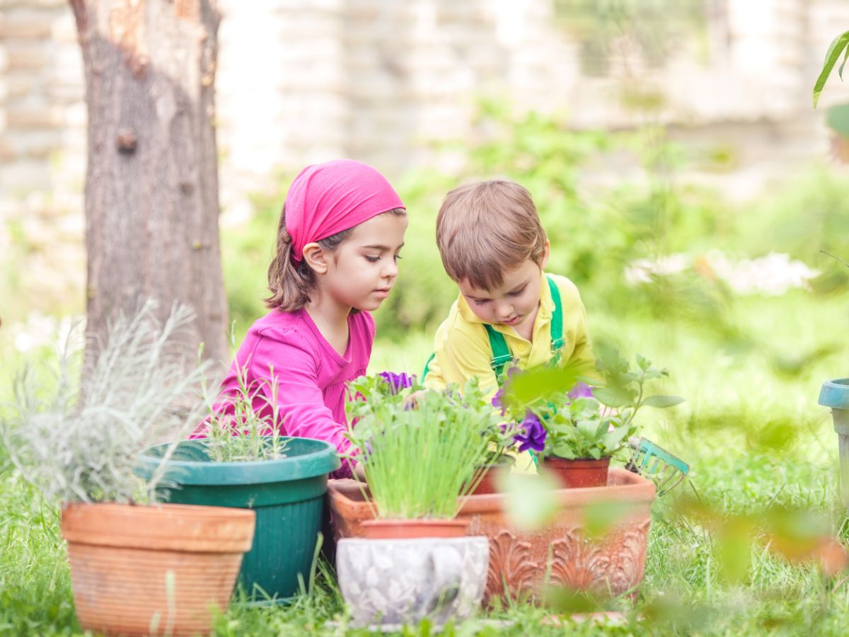 leuke tuin voor kinderen