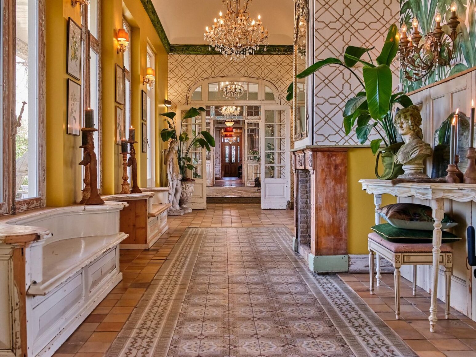 lange zichtlijnen in het huis