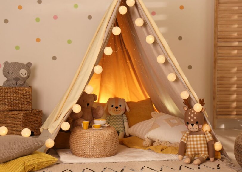 Rotan hanglamp kinderkamer