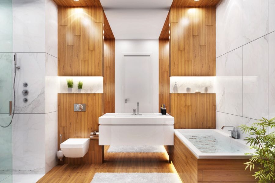 Badkamer wandlampjes