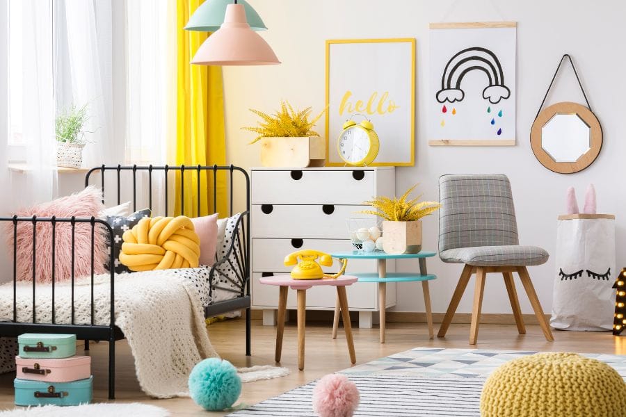 Vloerkleed meidenkamer