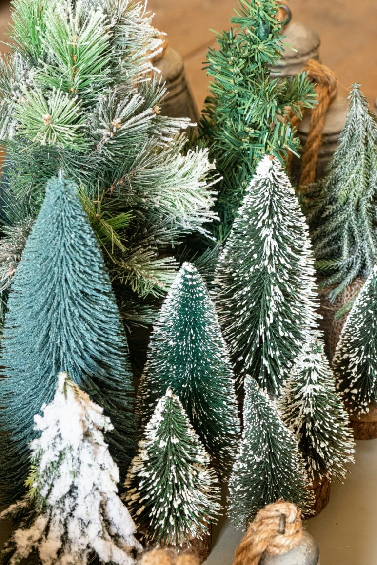 Kerstdecoratie in plaats van kerstboom
