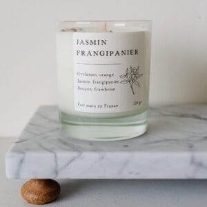 Natuurlijke geurkaars "Jasmijn Frangipani"