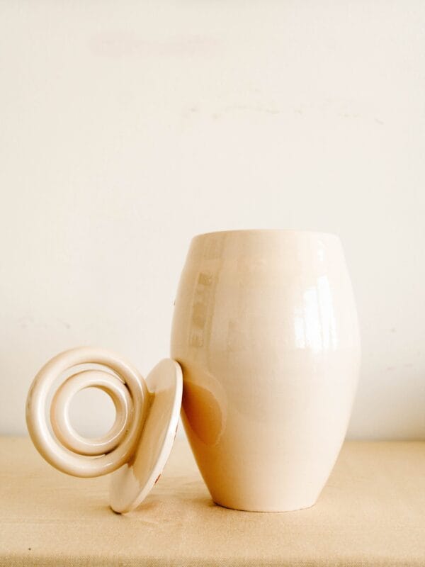 Witte Terracotta Pot - Afbeelding 2