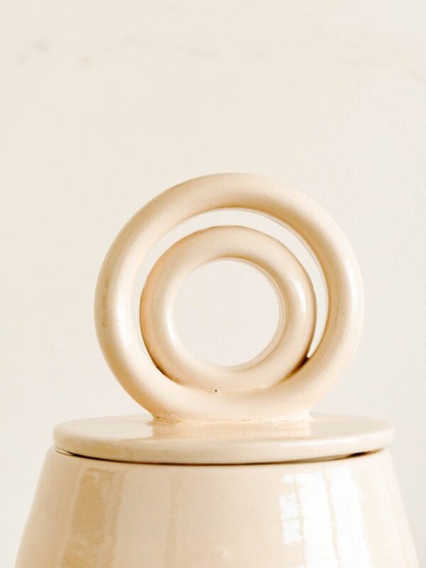 Witte Terracotta Pot - Afbeelding 3